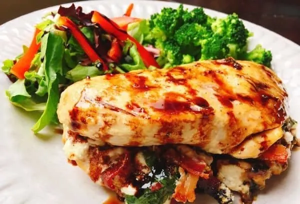 Bacon stuffed chicken breast - ourmindfullife.com- thumb