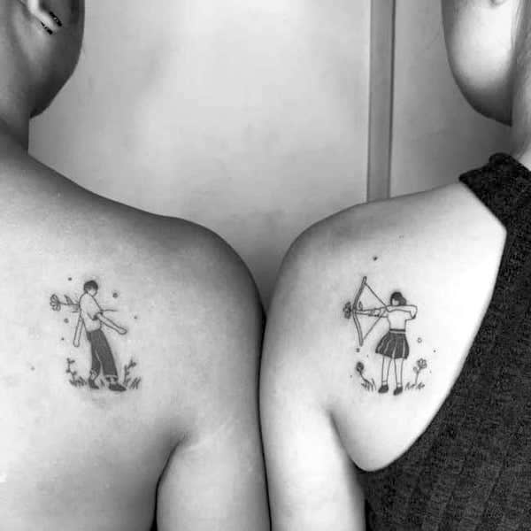 20 Best Minimalist Couple Tattoos To Get With Your S.O.