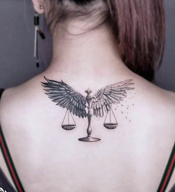 62 Elegant Libra Tattoos with Meaning