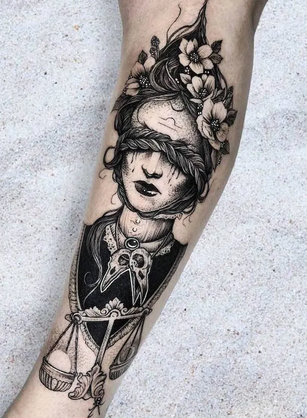 Libra tattoo by @mattwmurray