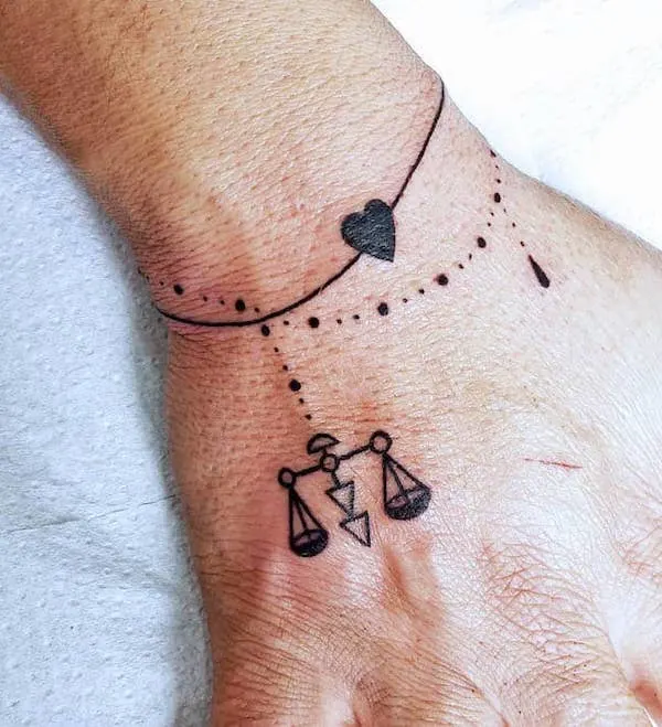 20 Elegant Libra Zodiac Sign Tattoo Designs  Styles At Life