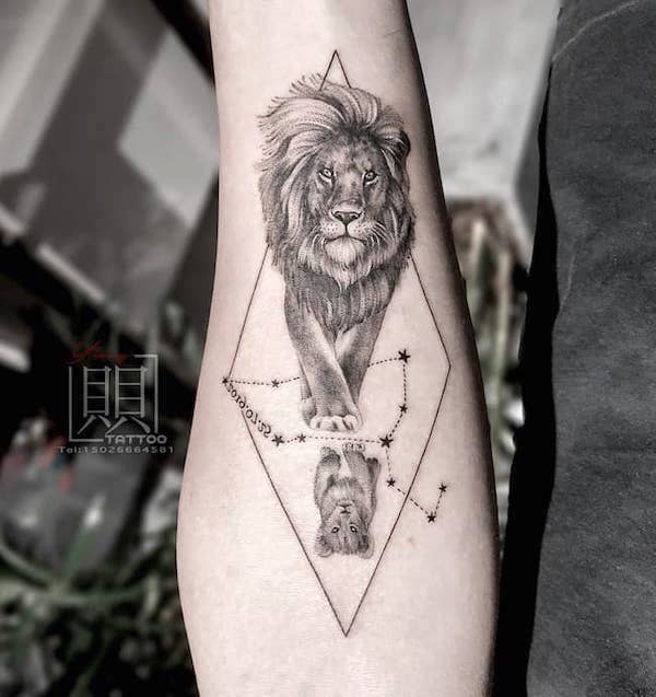 18 Amazing Leo Sleeve Tattoos