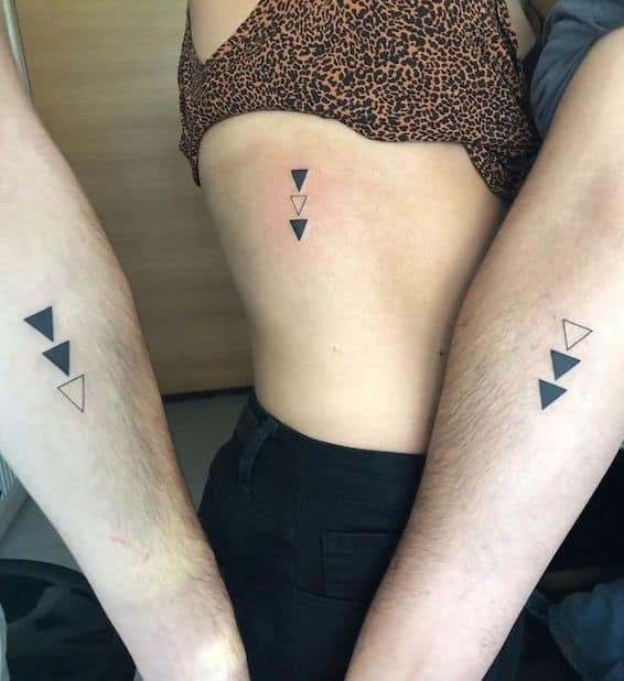 Triangle tattoos for 3 @alexviveross