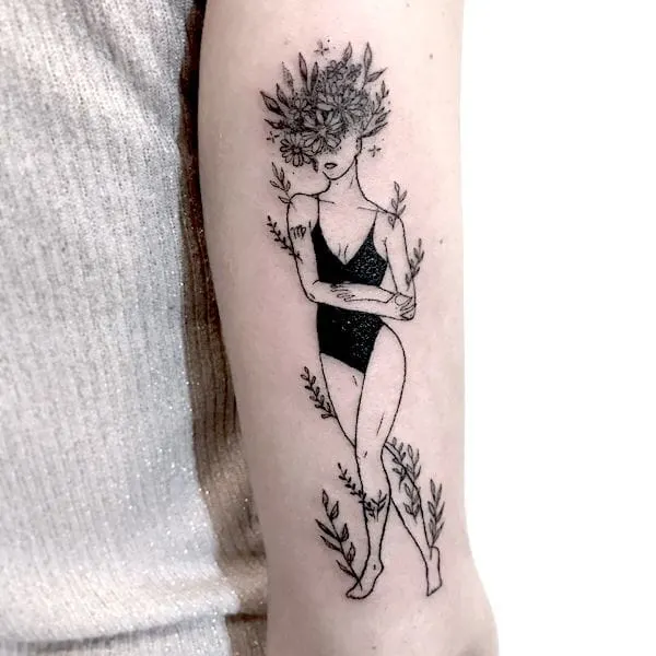 The overthinker by @flavtattoo - Unique tattoo ideas for Virgo women
