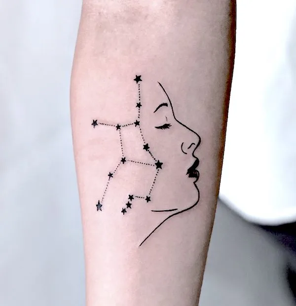 The thinker by @trueinkstudios  - Unique tattoo ideas for Virgo women