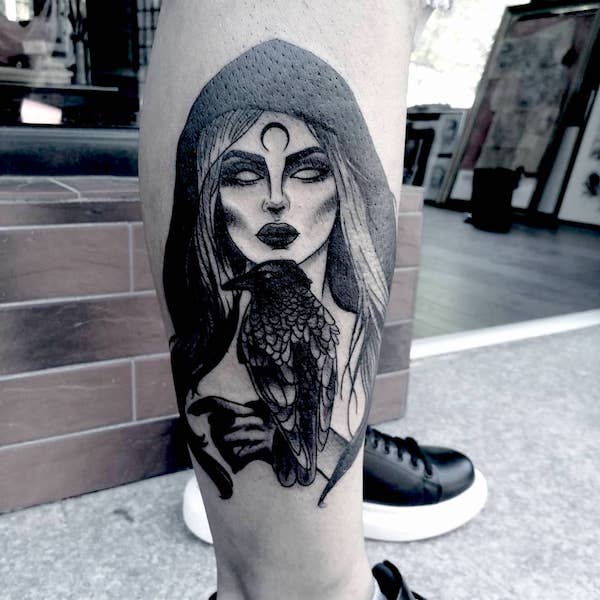 27+ Witch Tattoos And Meanings - AsenaArthair