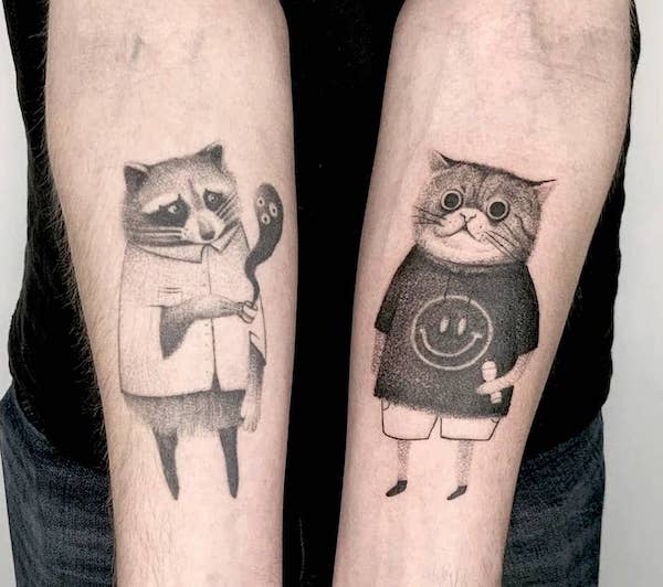 35 Amazing Racoon Tattoos with Meanings  Body Art Guru