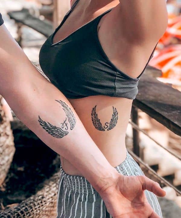 matching anchor tattoos for sisters