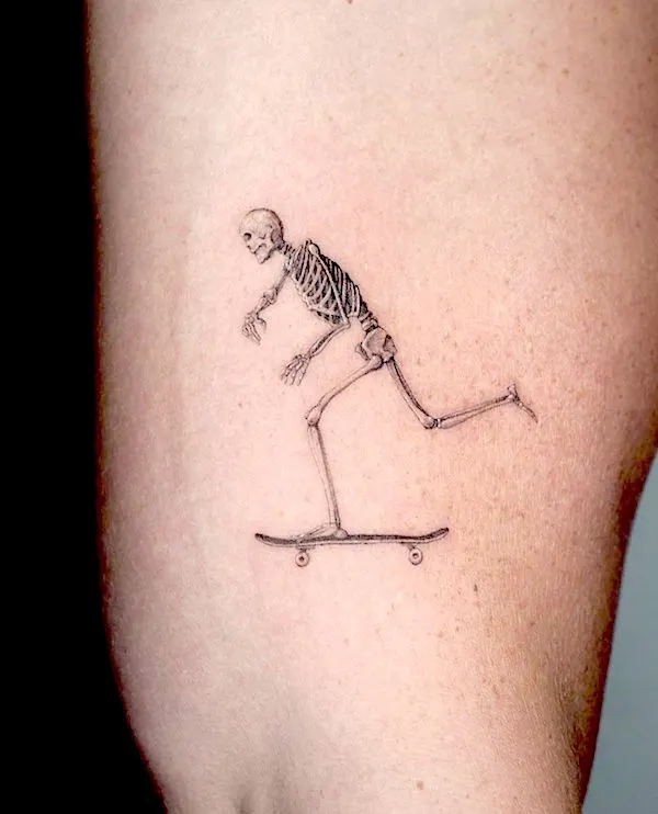 Insider Tattoo  Dance Macabre  vikbtattooer dancemacabre skeleton  skeletons skellywobble dembones bones boneymaloney humandesign   Facebook