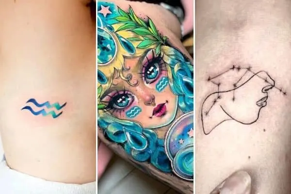 best Aquarius zodiac tattoos - ourmindfullife.com