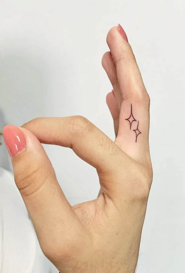 101 Most Popular Tattoo Designs And Their Meanings  2023  Cute finger  tattoos Finger tattoos Star tattoo designs