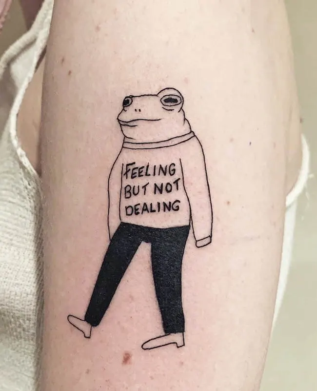 Not coping an ignorant tattoo by @okaytattoos