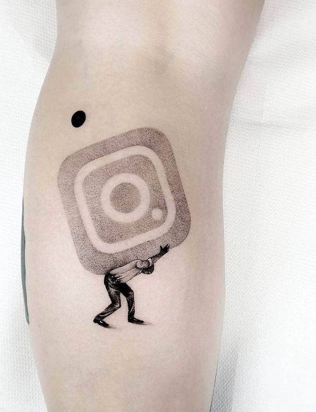 Social media stress tattoo by @matteonangeroni