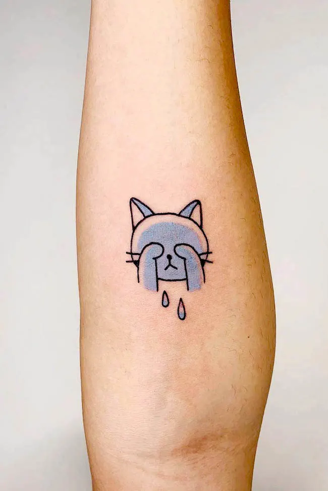 Tears are ok a cute tattoo by @tattooistyuan