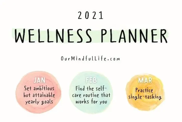 2021 MONTHLY WELLNESS PLANNER - ourmindfullife.com