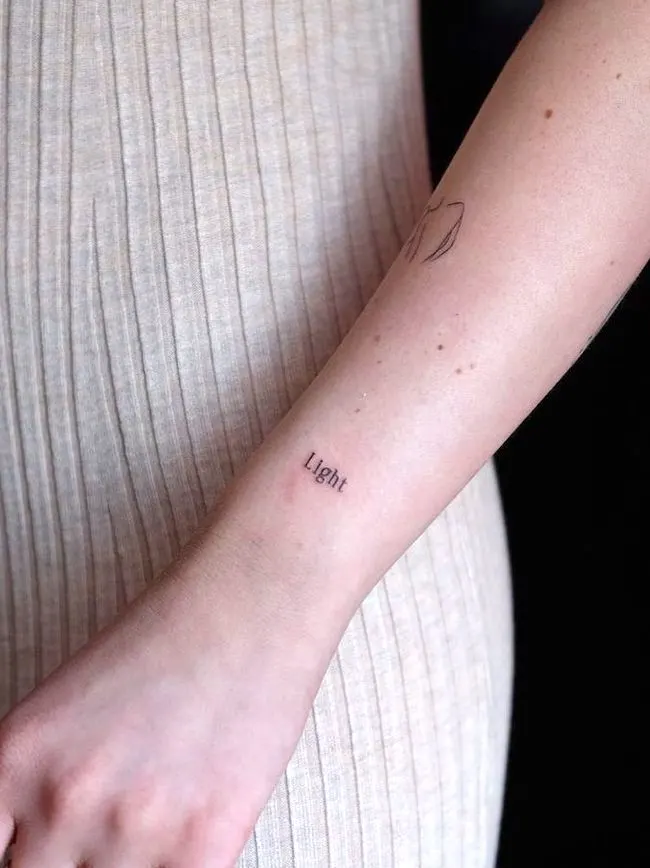 Follow the light - small wrist tattoo by @miniwork_jo