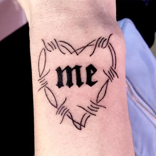 A single word tattoo by @axelhoney to put yourself first