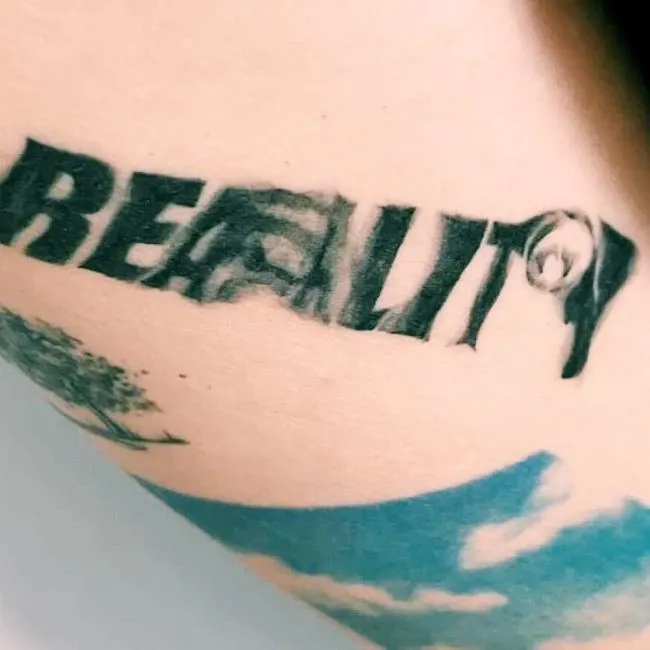 A twisted reality by @tattooist_doy