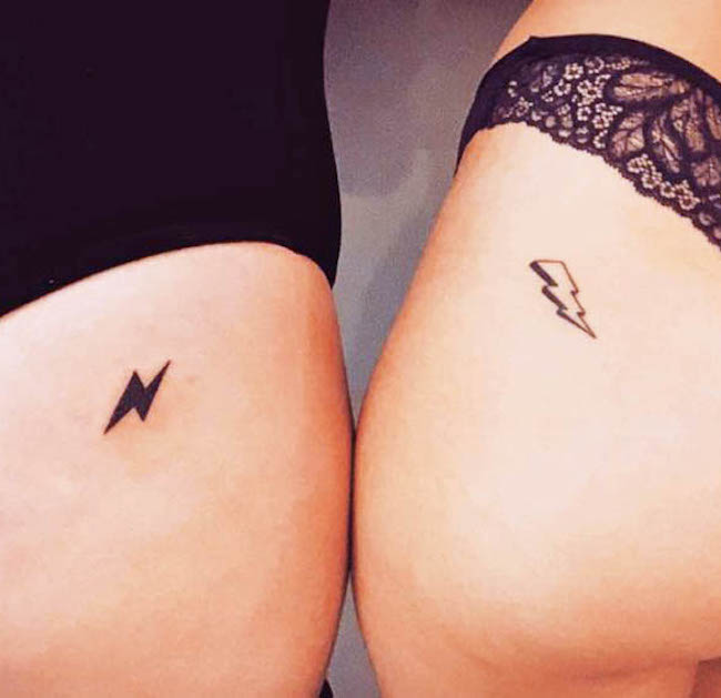 Matching BFF tattoos by @brennaraine
