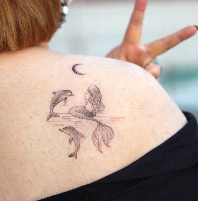 39 Captivating Mermaid Tattoos To Fall In Love With - Our Mindful Life