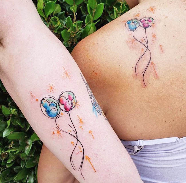 Mother-daughter tattoo by @equinoxtattoo