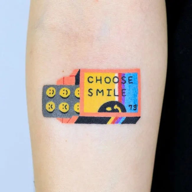 24 Wonderful Smile Wrist Tattoos  Tattoo Designs  TattoosBagcom