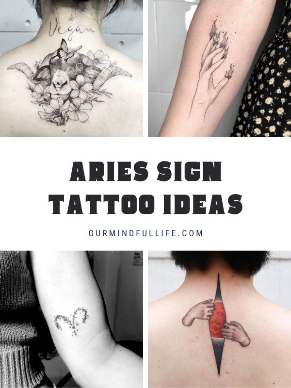 Aries zodiac tattoo ideas