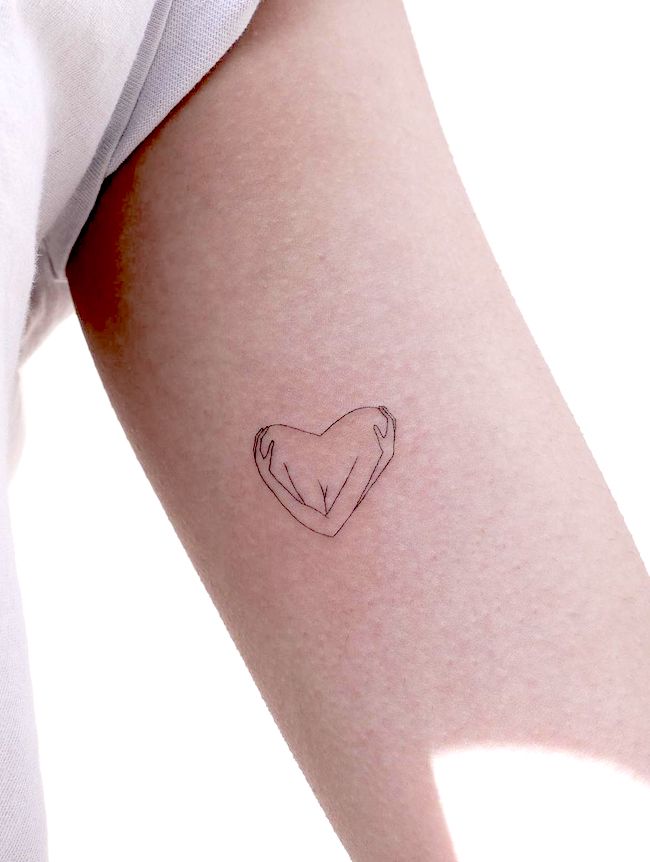 Embrace the authentic you self love tattoo by @xoxotattoo