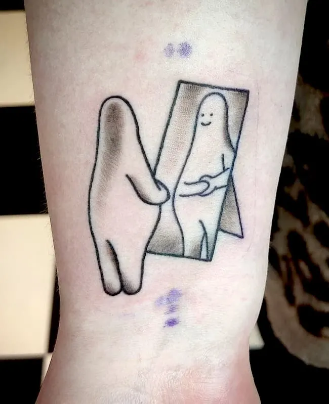 Love your flaws a meaningful tattoo by @tiinarairai_tattoo