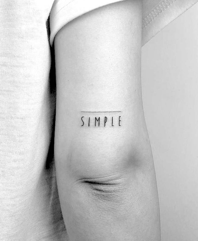 One Word Tattoo Ideas 20 Cute Designs to Check Out Now