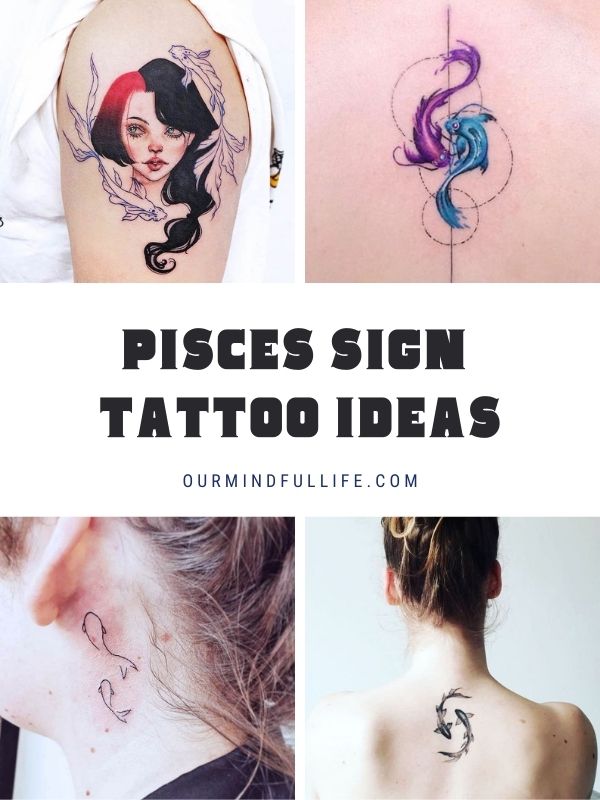 Ideas para tatuajes del zodiaco de Piscis