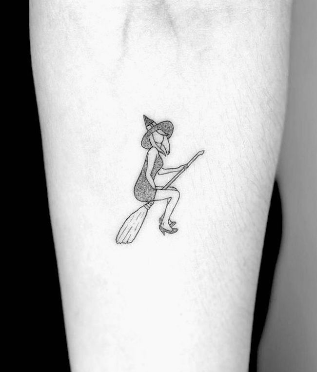 70 Witchy Tattoos To Activate Your Magical Power