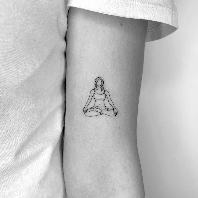 Find your zen - a calming arm tattoo by @cagridurmaz