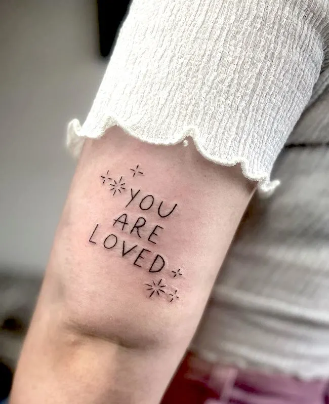 Love You More Tattoo On Wrist