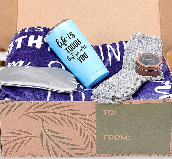 A care package to support him through tough times - Thoughtful gifts for long-distance boyfriend