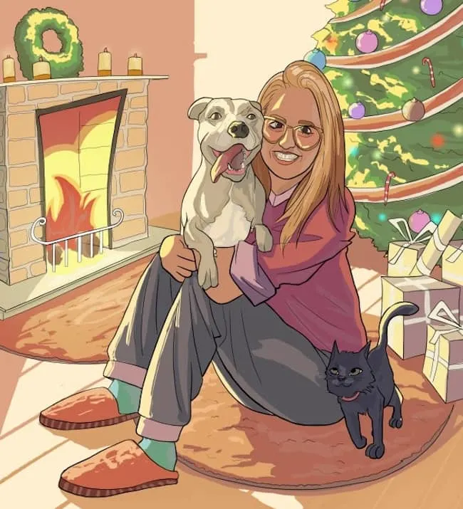 A personalized cartoon drawing - Sweet gifts for long-distance couples