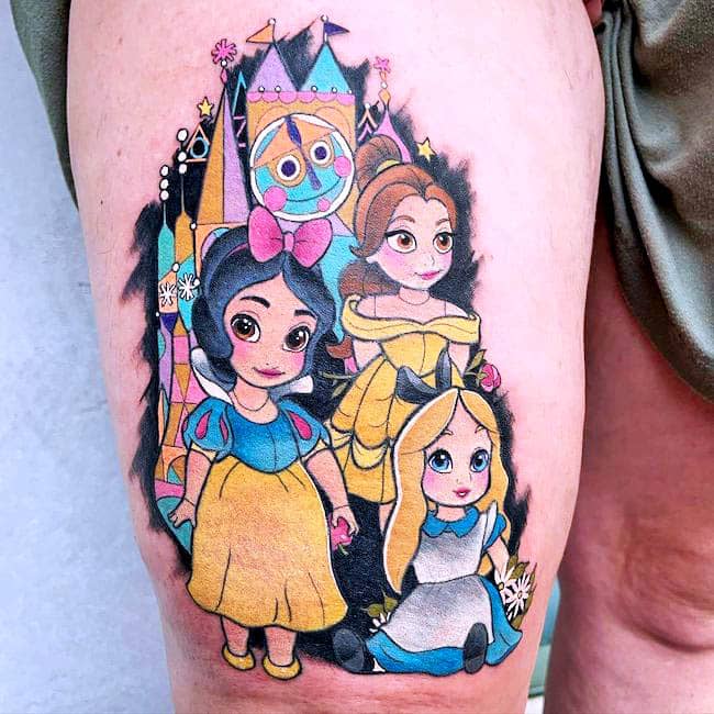 Disney princess tattoos