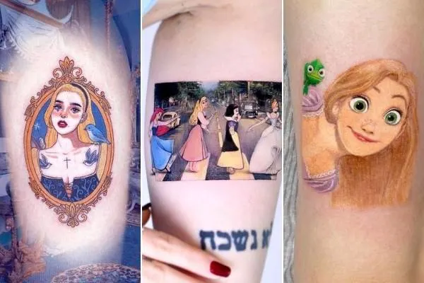 Disney princess tattoos