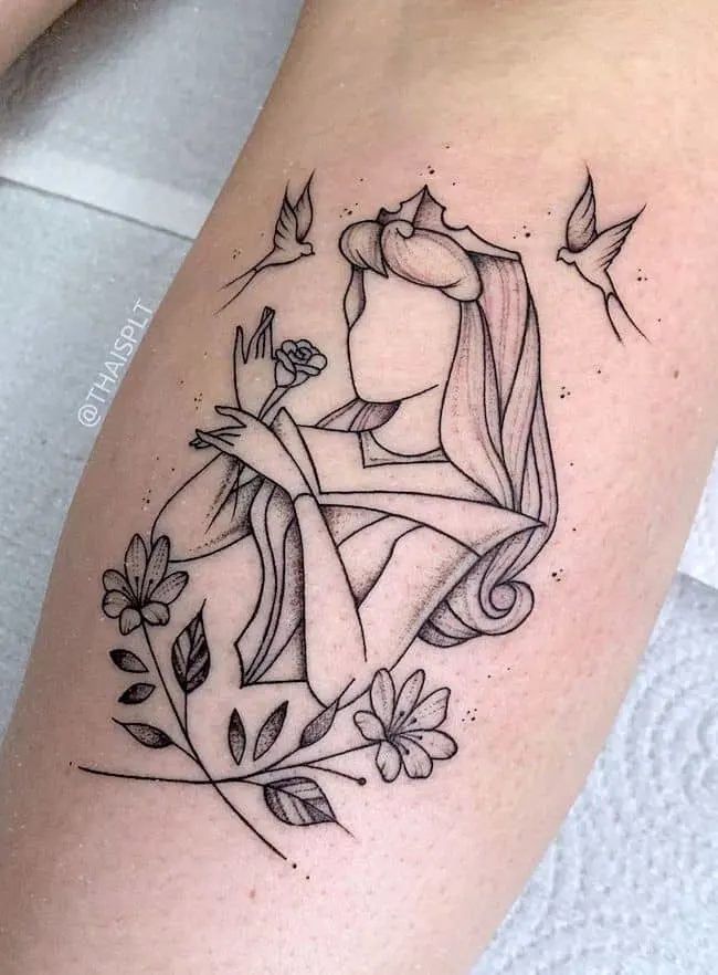 55 Disney Princess Tattoos That Honor Beauty And Strength