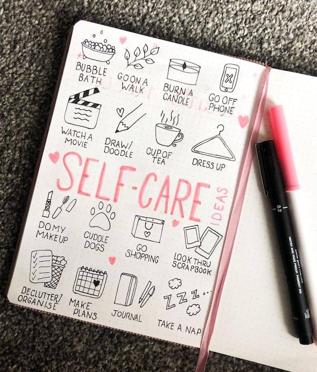 11 Amazing Bullet Journal Ideas That Cultivate Self Care Our Mindful Life