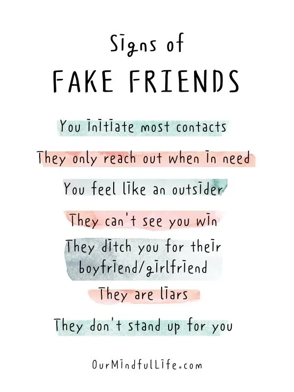 9 Signs of Fake Friends: How To Tell If You Should Cut Them Off