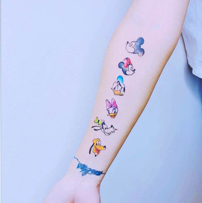 Disney character tattoo ideas