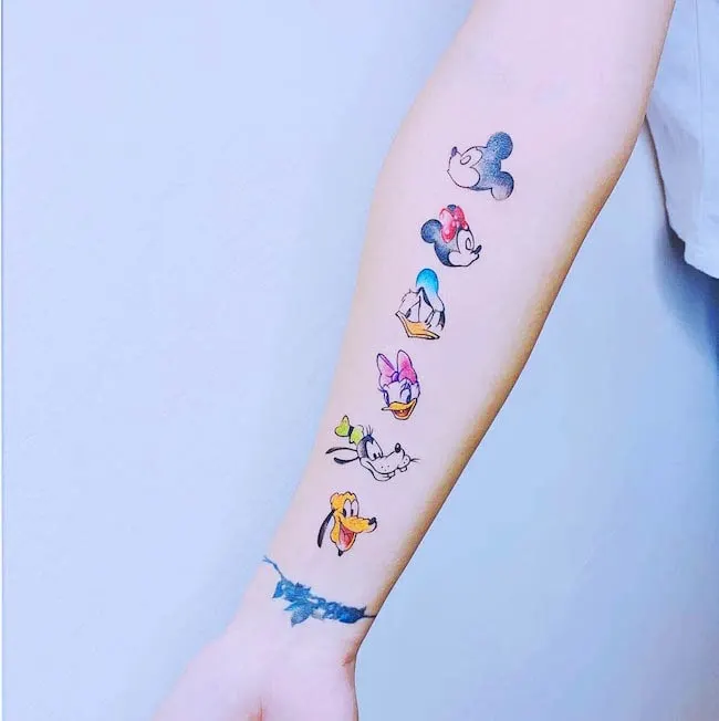Image result for disney ohana tattoo stitch ducks | Tatuagem mickey,  Tatuagem amigos, Tatuagem