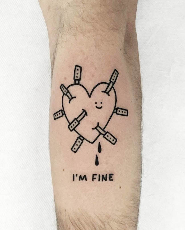 Mental health tattoo by @nancydestroyer