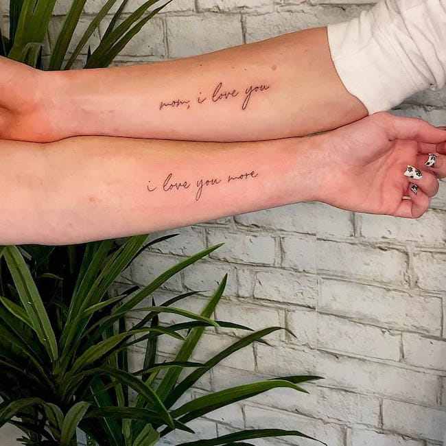 35 Matching Tattoo Ideas For Mother And Son