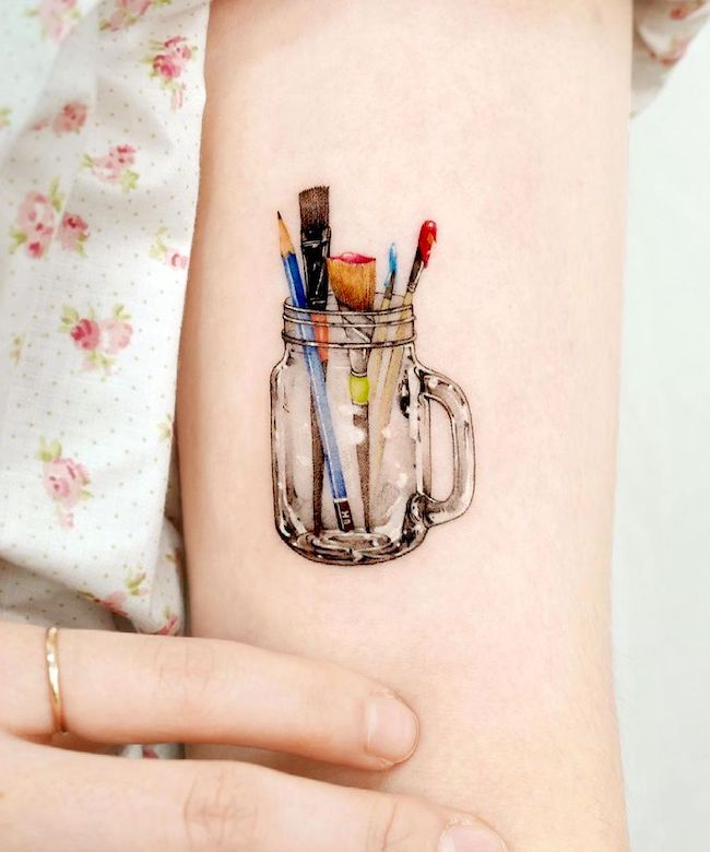 Paint Brush Stroke Tattoo  Tattoo4you