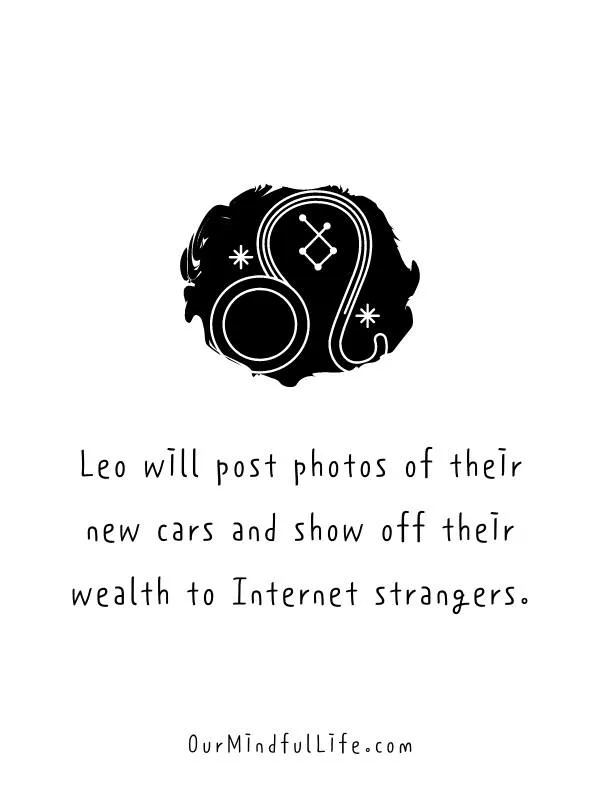 Toxic traits of Leo 6