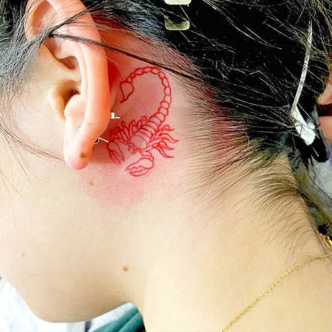 Behind the ear tattoos  Best Tattoo Ideas Gallery