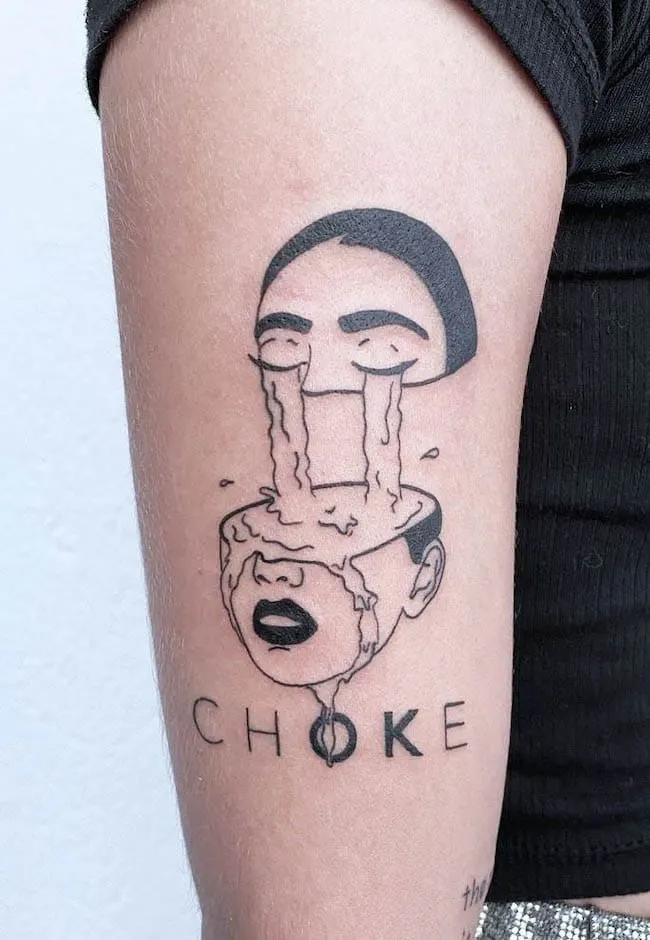 Choke by tears by @tttypoholic