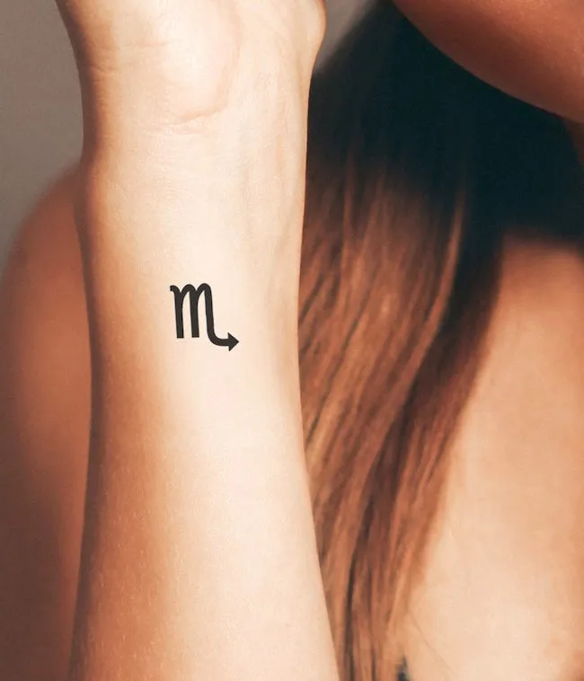 Gifts for Scorpio _ Scorpio Temporary Tattoo